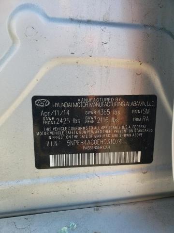 VIN 5NPEB4AC0EH931074 2014 HYUNDAI SONATA no.12