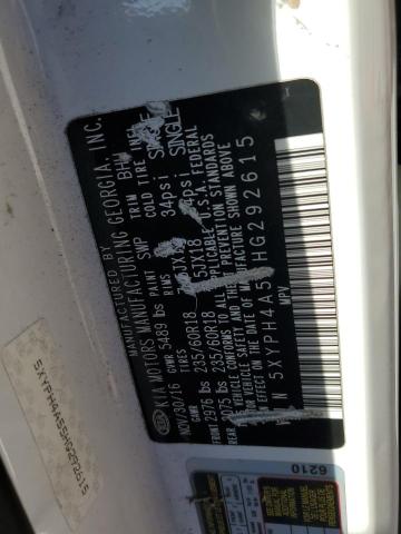 2017 KIA SORENTO EX - 5XYPH4A55HG292615