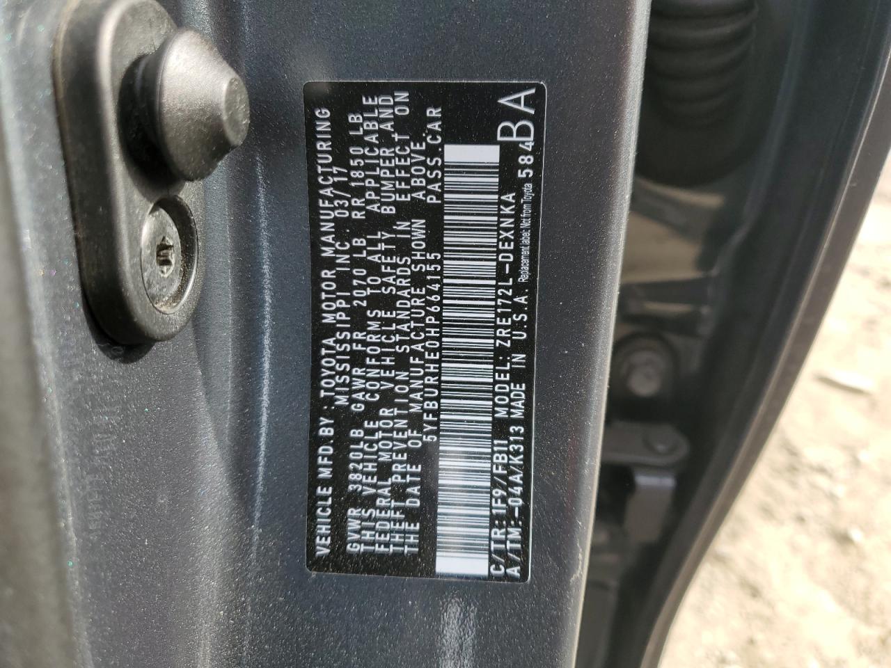 Toyota Corolla l 2017
