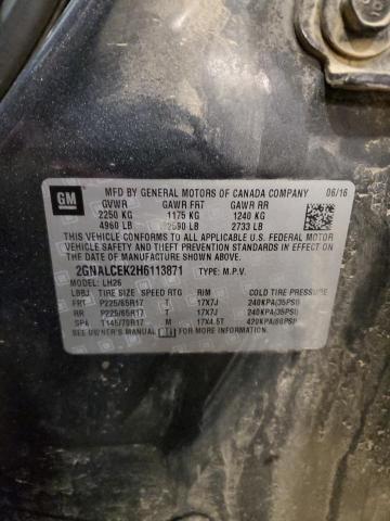 2017 CHEVROLET EQUINOX LT - 2GNALCEK2H6113871