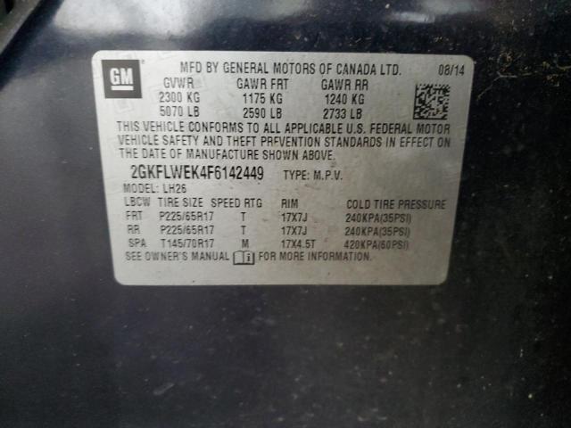 2015 GMC TERRAIN SL - 2GKFLWEK4F6142449