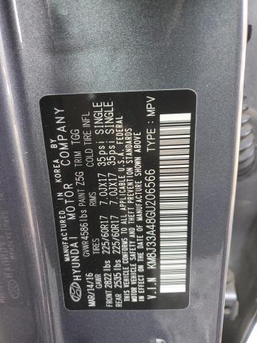 2016 HYUNDAI TUCSON LIM - KM8J33A48GU206566