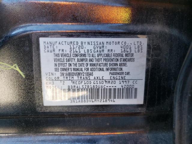 2021 NISSAN SENTRA SR - 3N1AB8DV6MY218946
