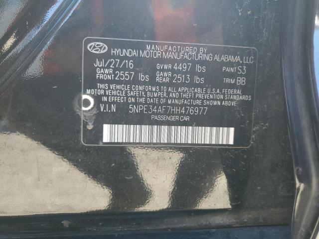 VIN 5NPE34AF7HH476977 2017 HYUNDAI SONATA no.12