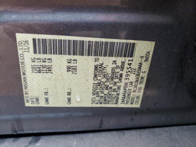 2017 NISSAN MAXIMA 3.5 - 1N4AA6AP0HC395541