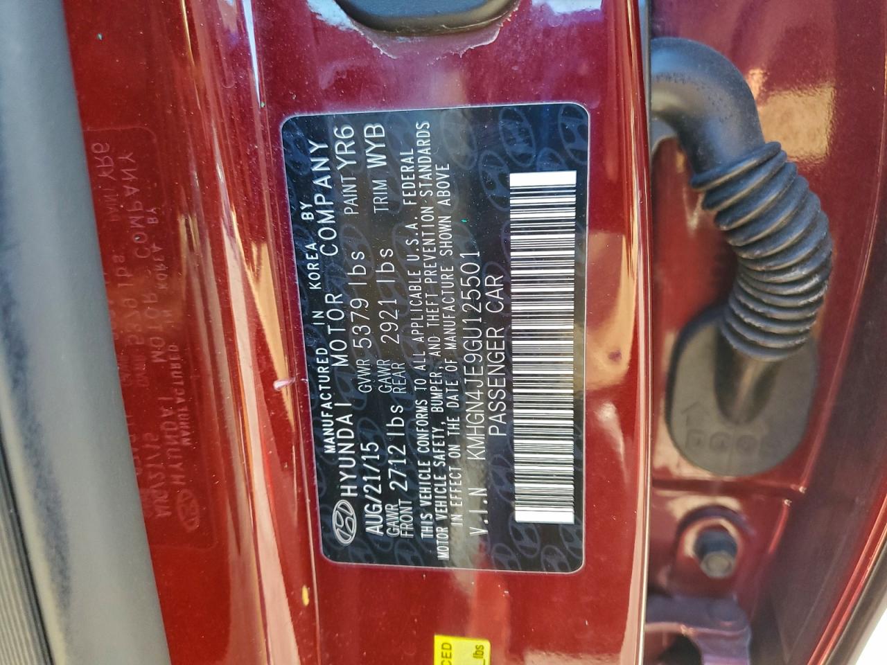 HYUNDAI GENESIS 3.8L