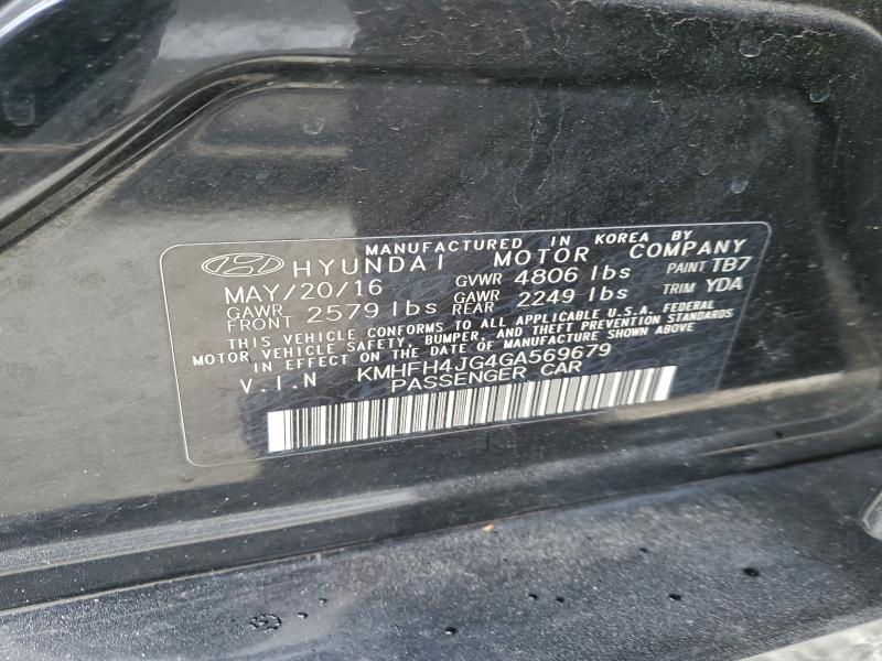 2016 HYUNDAI AZERA LIMI #3318936969