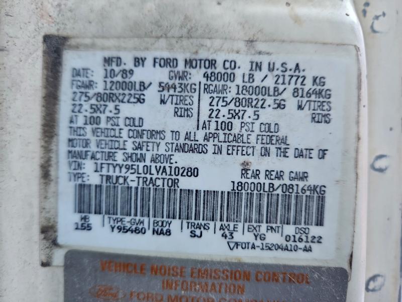 1990 FORD L-SERIES L #3305595147