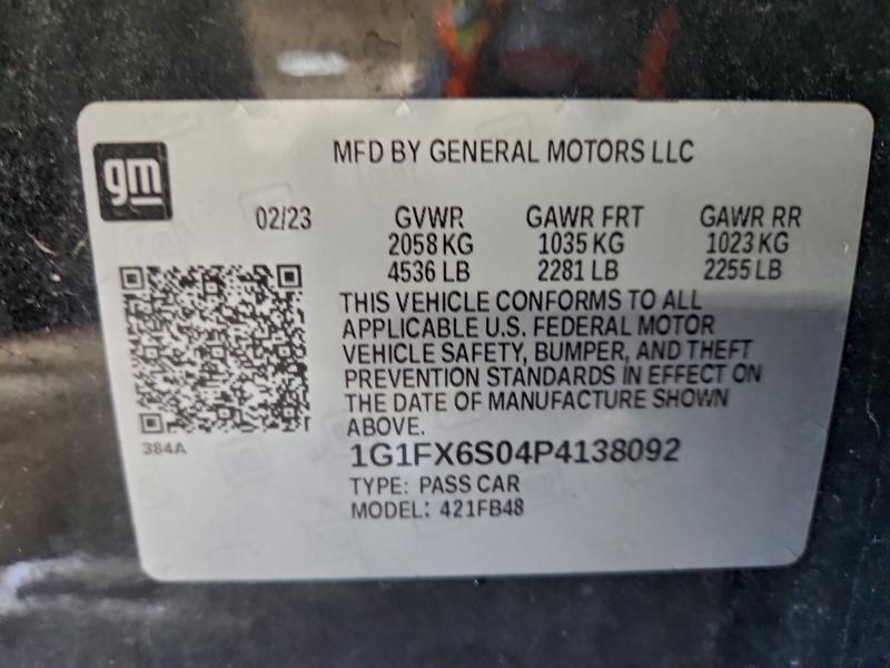 2023 CHEVROLET BOLT EV 2L #3308347037