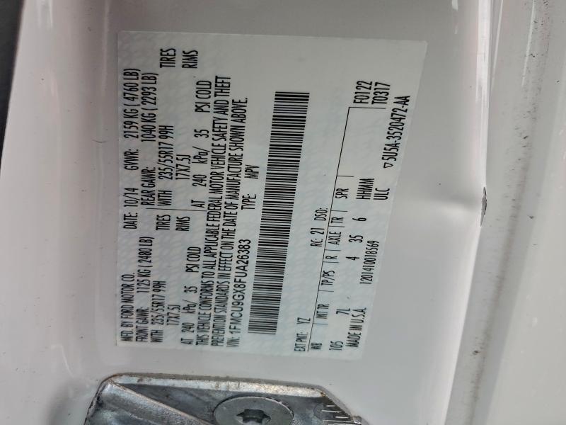 2015 FORD ESCAPE SE #3308300207