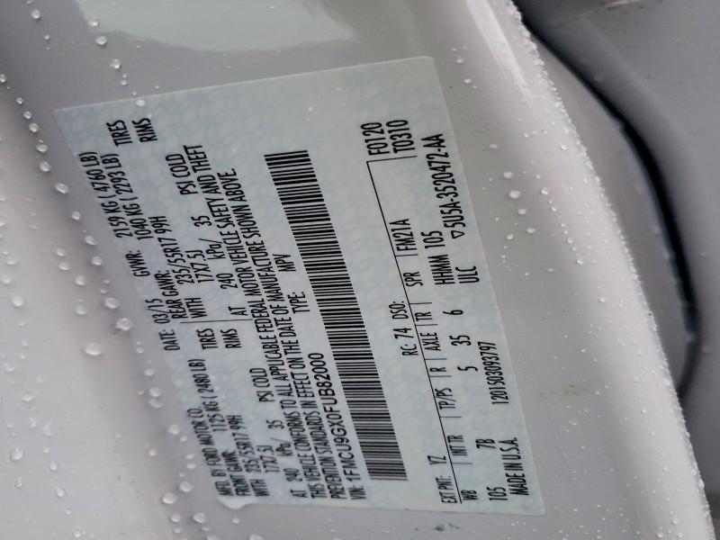 2015 FORD ESCAPE SE #3309684858