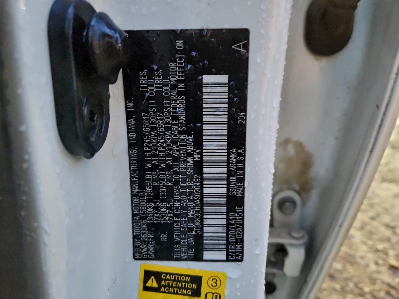 TOYOTA HIGHLANDER SE