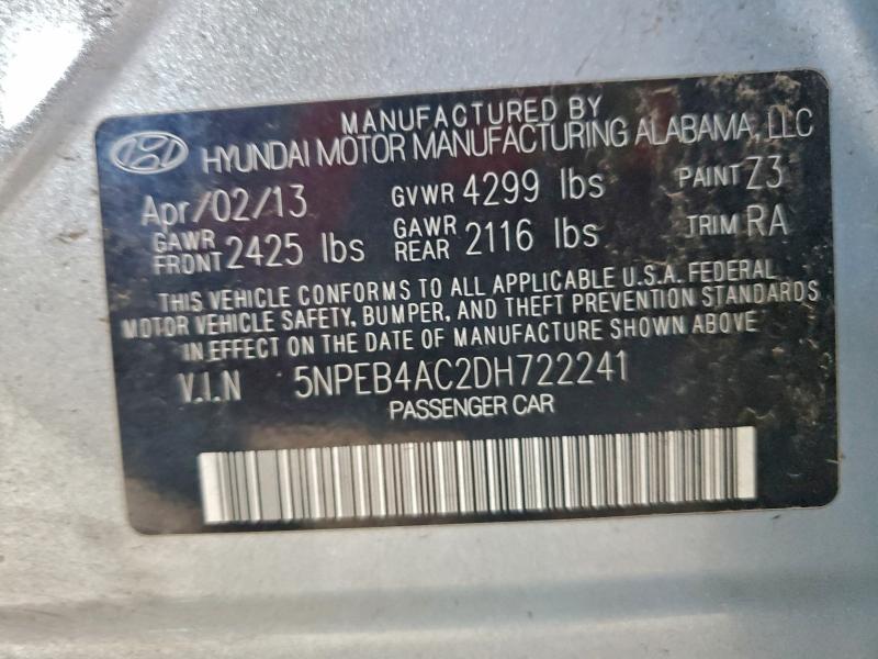 2013 HYUNDAI SONATA GLS #3303743435