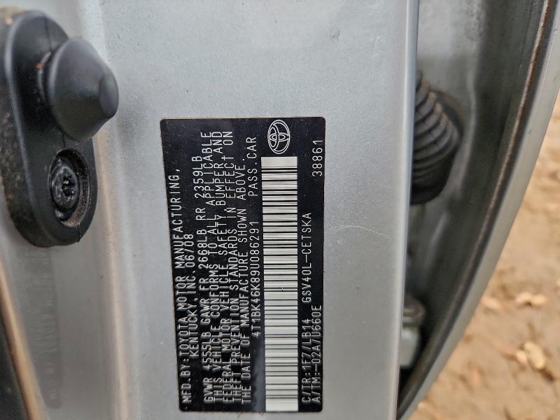 2009 TOYOTA CAMRY SE #3315877100