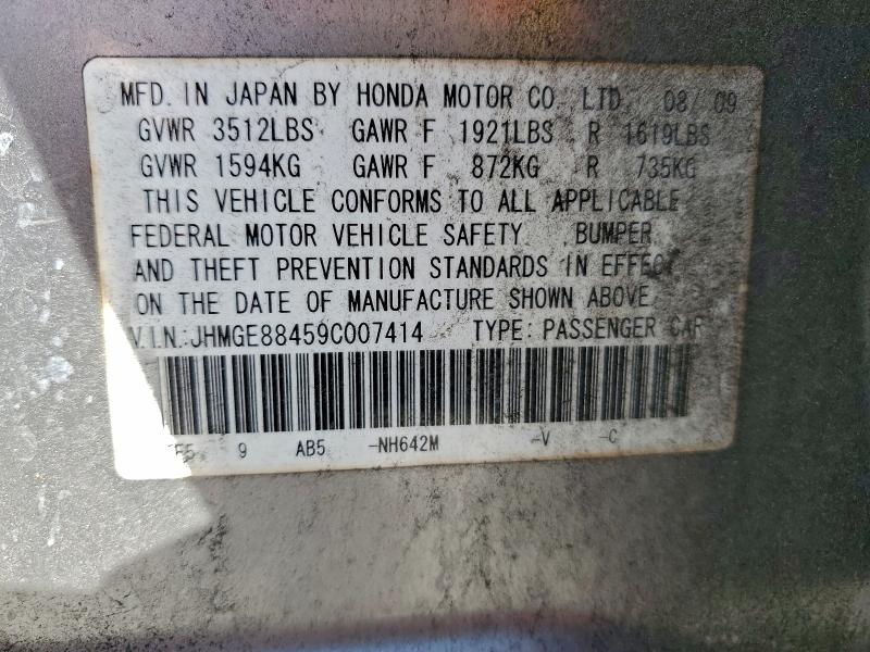 2009 HONDA FIT SPORT #3310344001