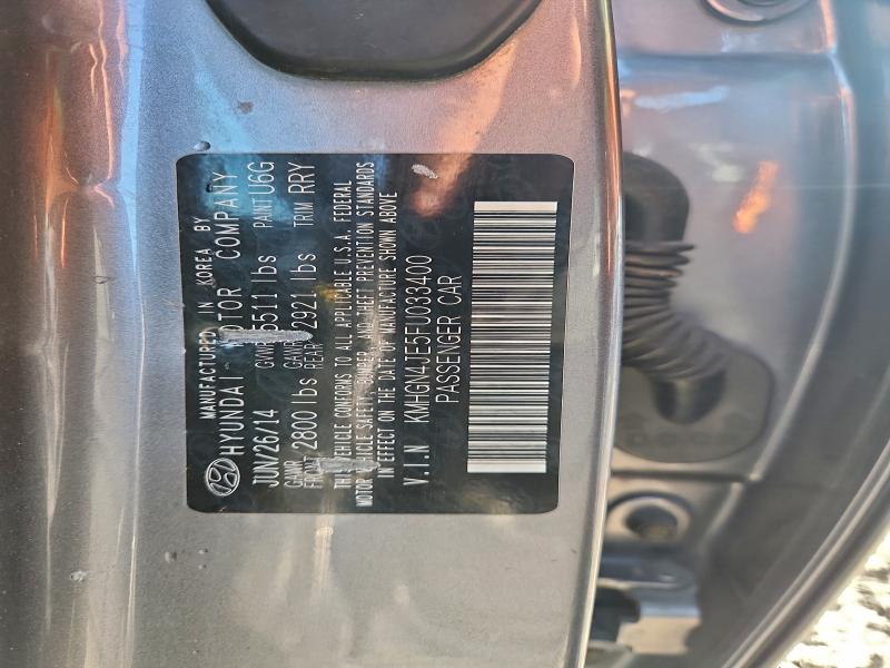 2015 HYUNDAI GENESIS 3. #3304787323