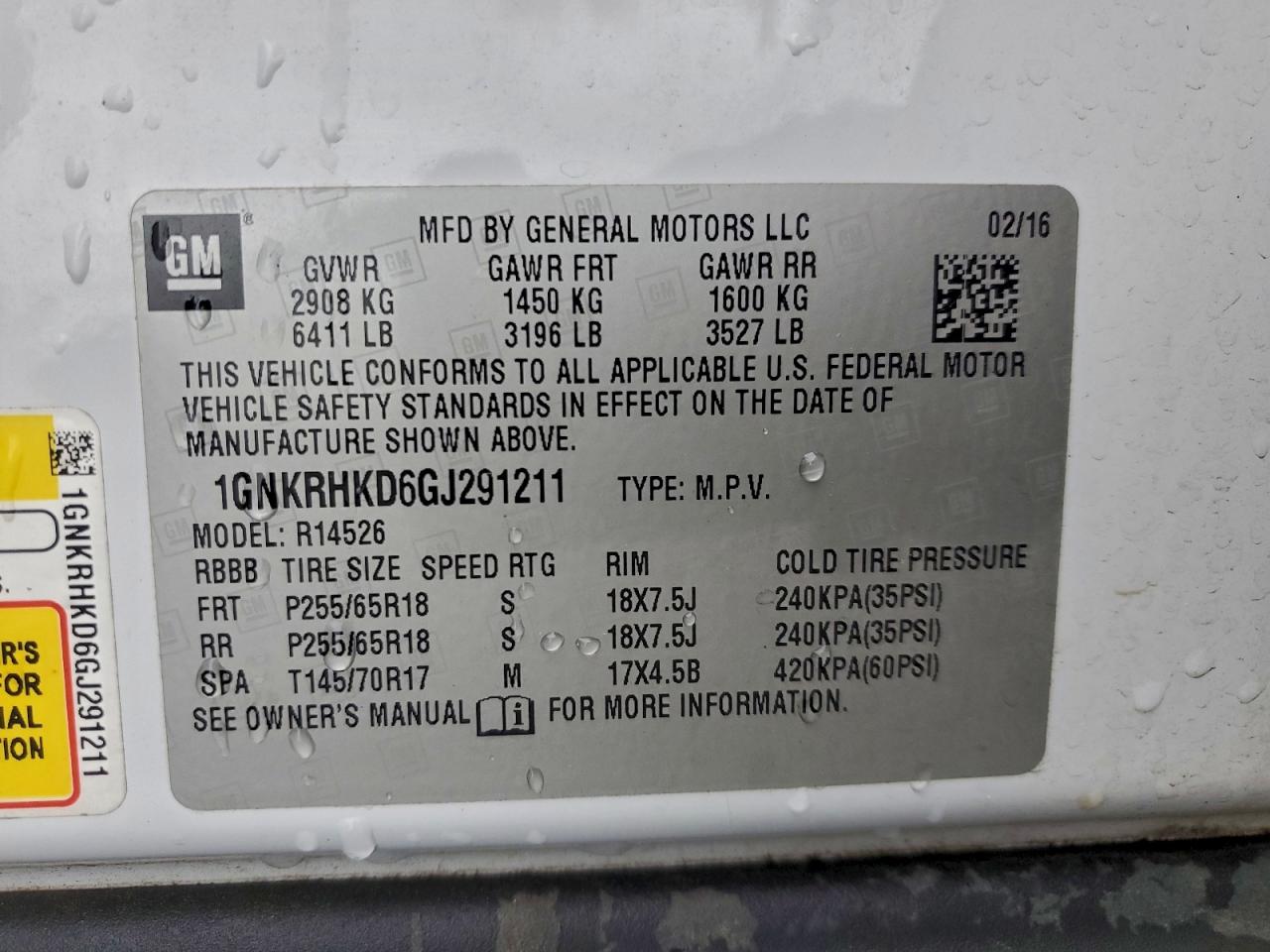 CHEVROLET TRAVERSE LT