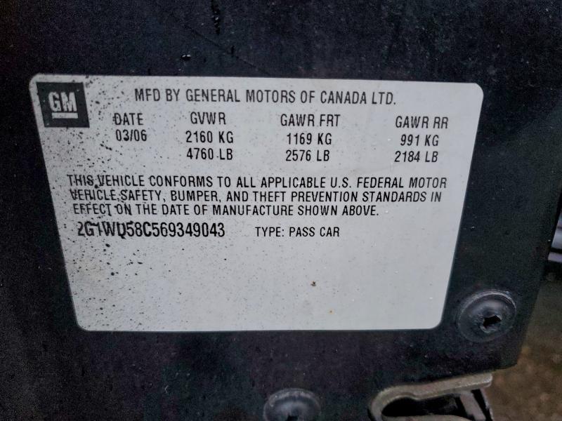 2006 CHEVROLET IMPALA SUP #3302964638