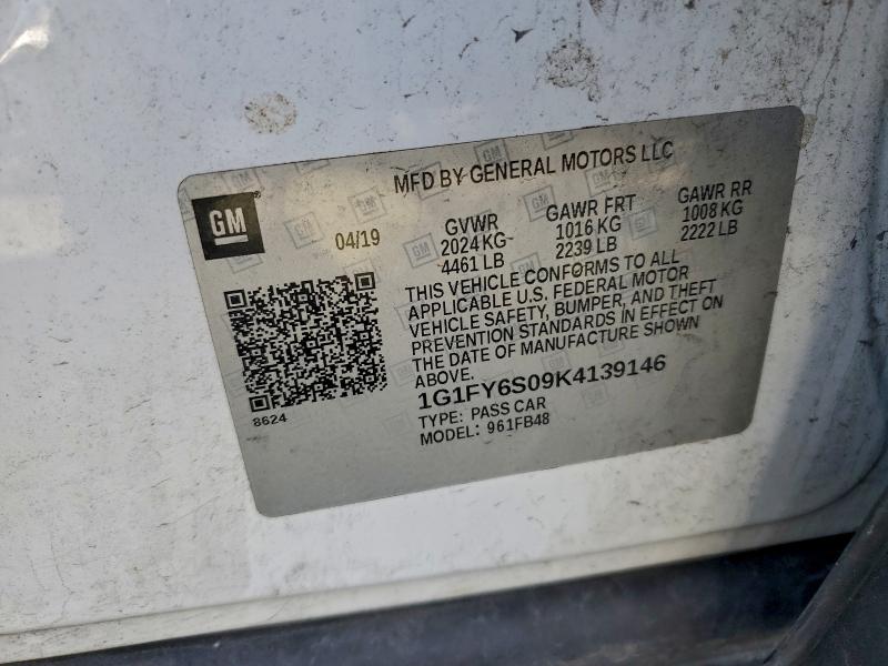 2019 CHEVROLET BOLT EV LT #3317950906