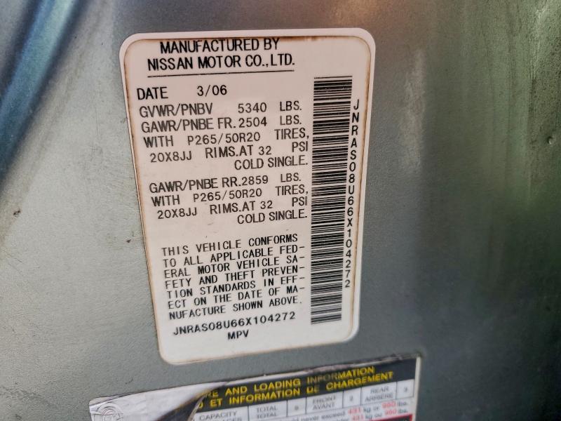 2006 INFINITI FX35 #3308467313