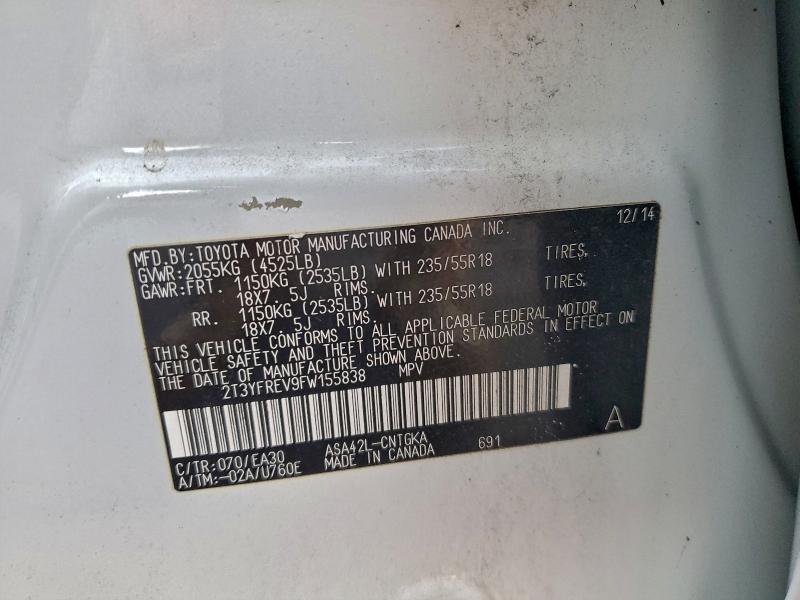 2015 TOYOTA RAV4 LIMIT #3305484118