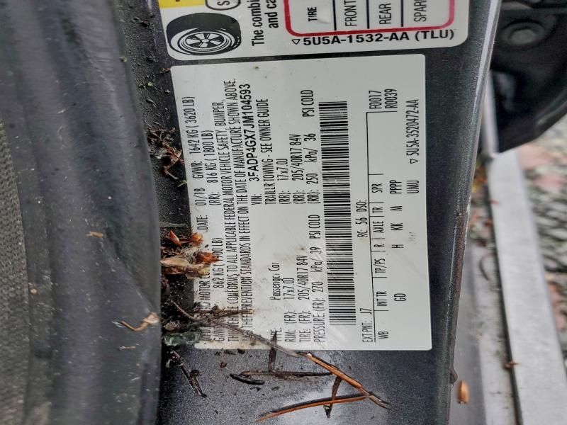 2018 FORD FIESTA ST #3311800221