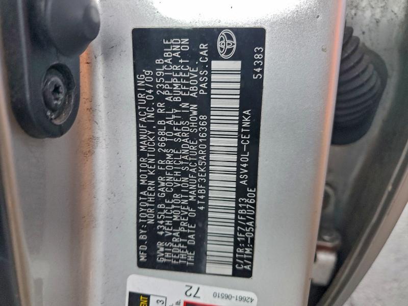 2010 TOYOTA CAMRY #3305302329