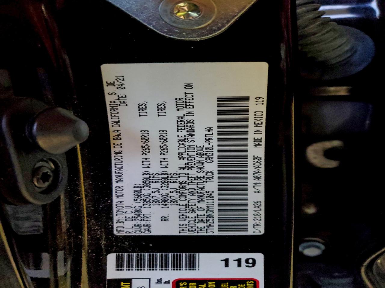 TOYOTA TACOMA DOUBLE CAB