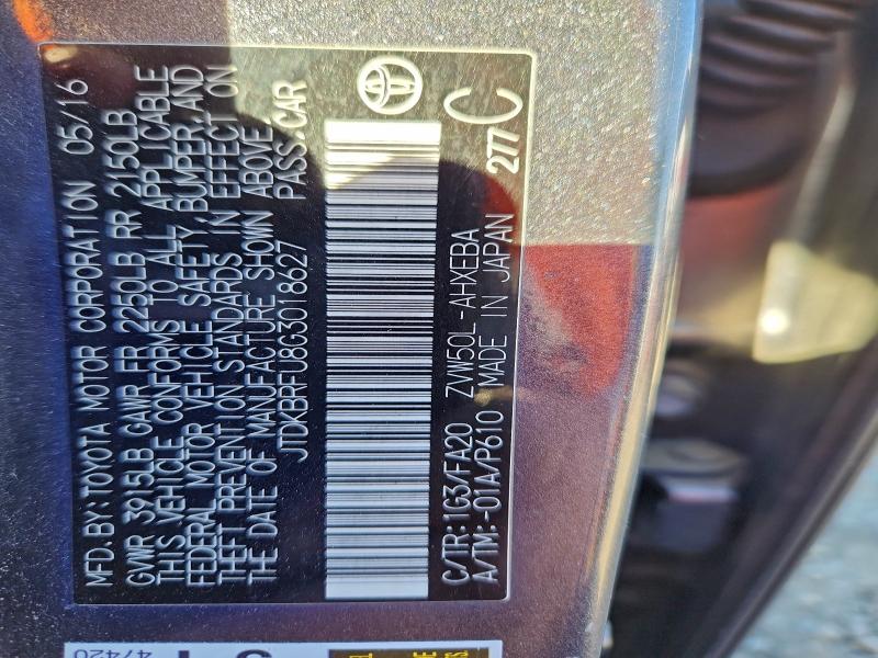 2016 TOYOTA PRIUS #3308243177