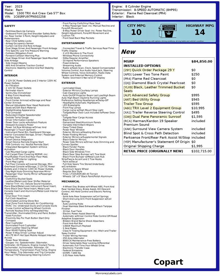 2023 RAM 1500 TRX #3316738454