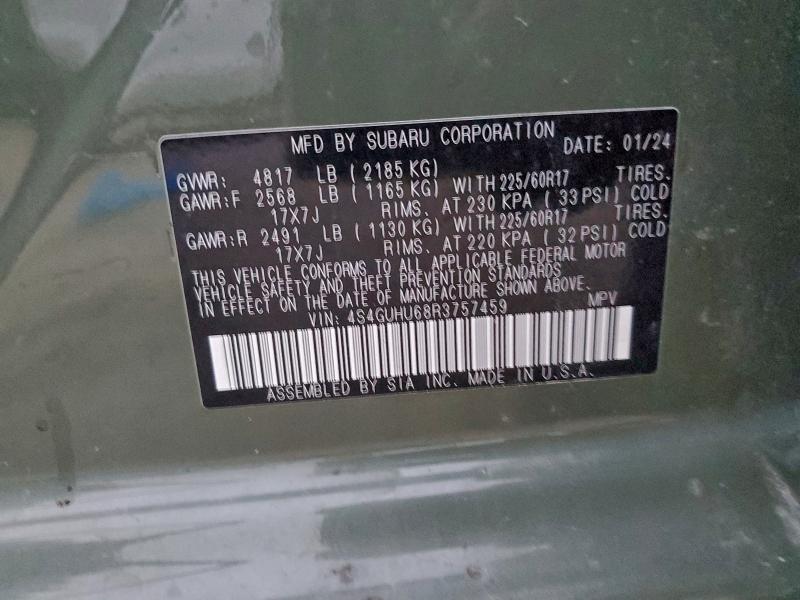 2024 SUBARU CROSSTREK #3304505475