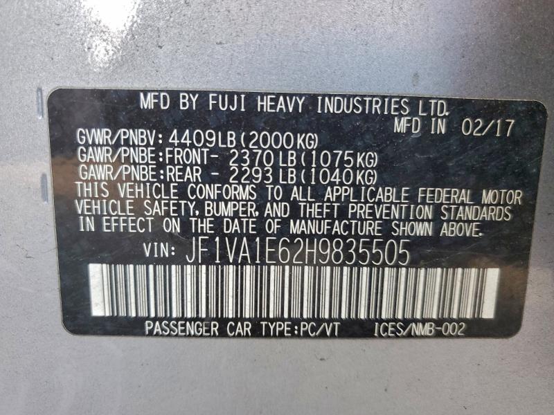 2017 SUBARU WRX PREMIU #3312468616