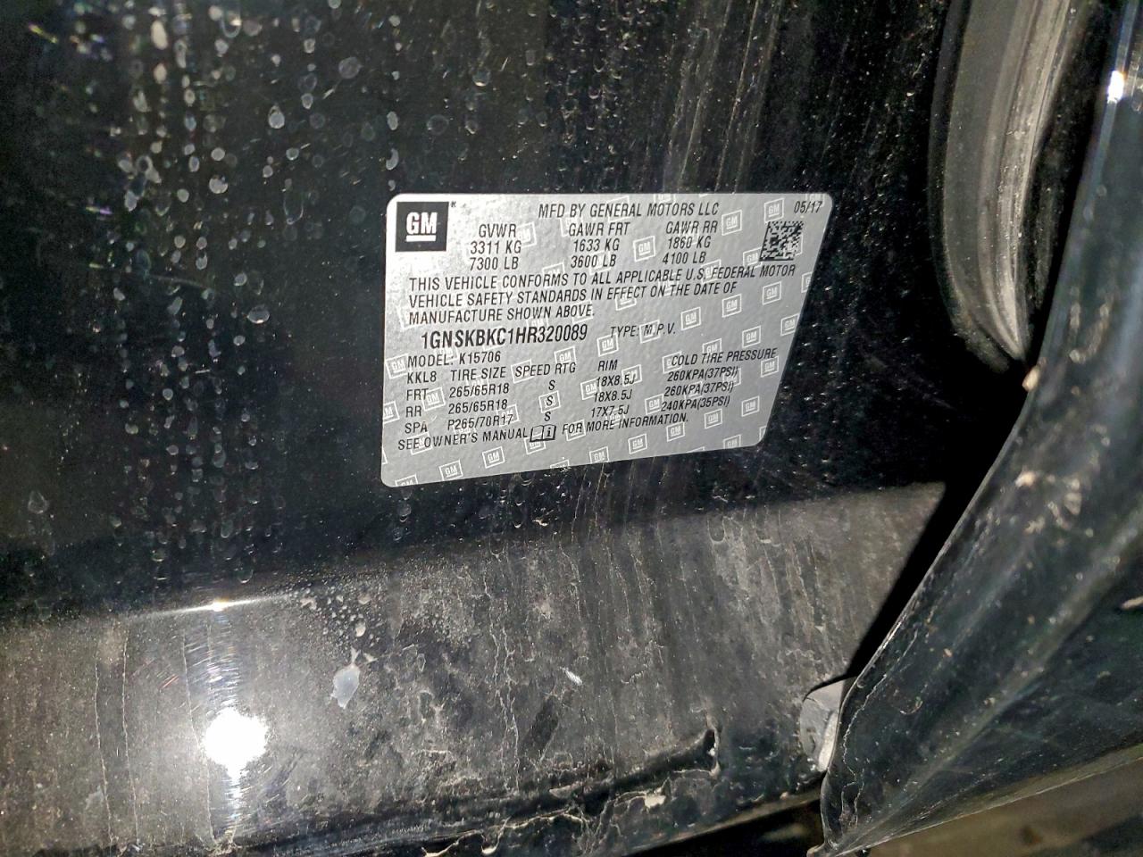 CHEVROLET TAHOE K1500 LT