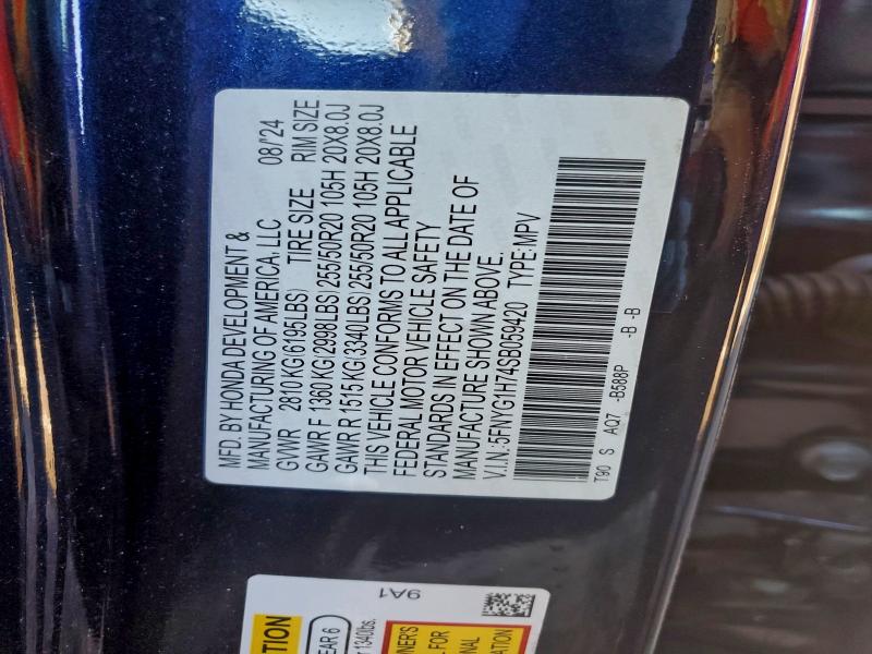 2025 HONDA PILOT TOUR #3305302345