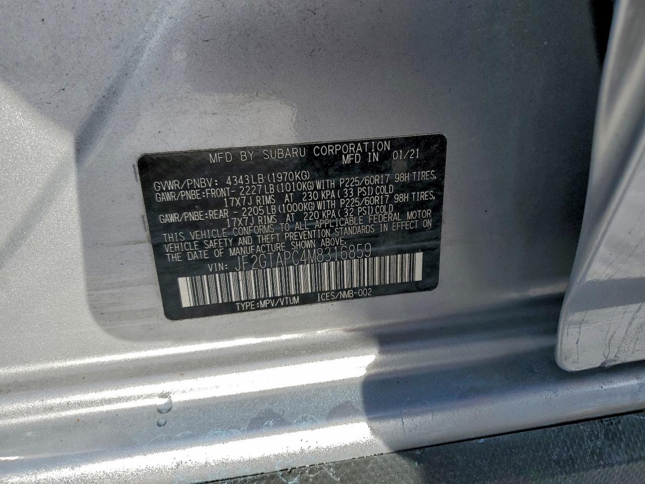 SUBARU CROSSTREK PREMIUM