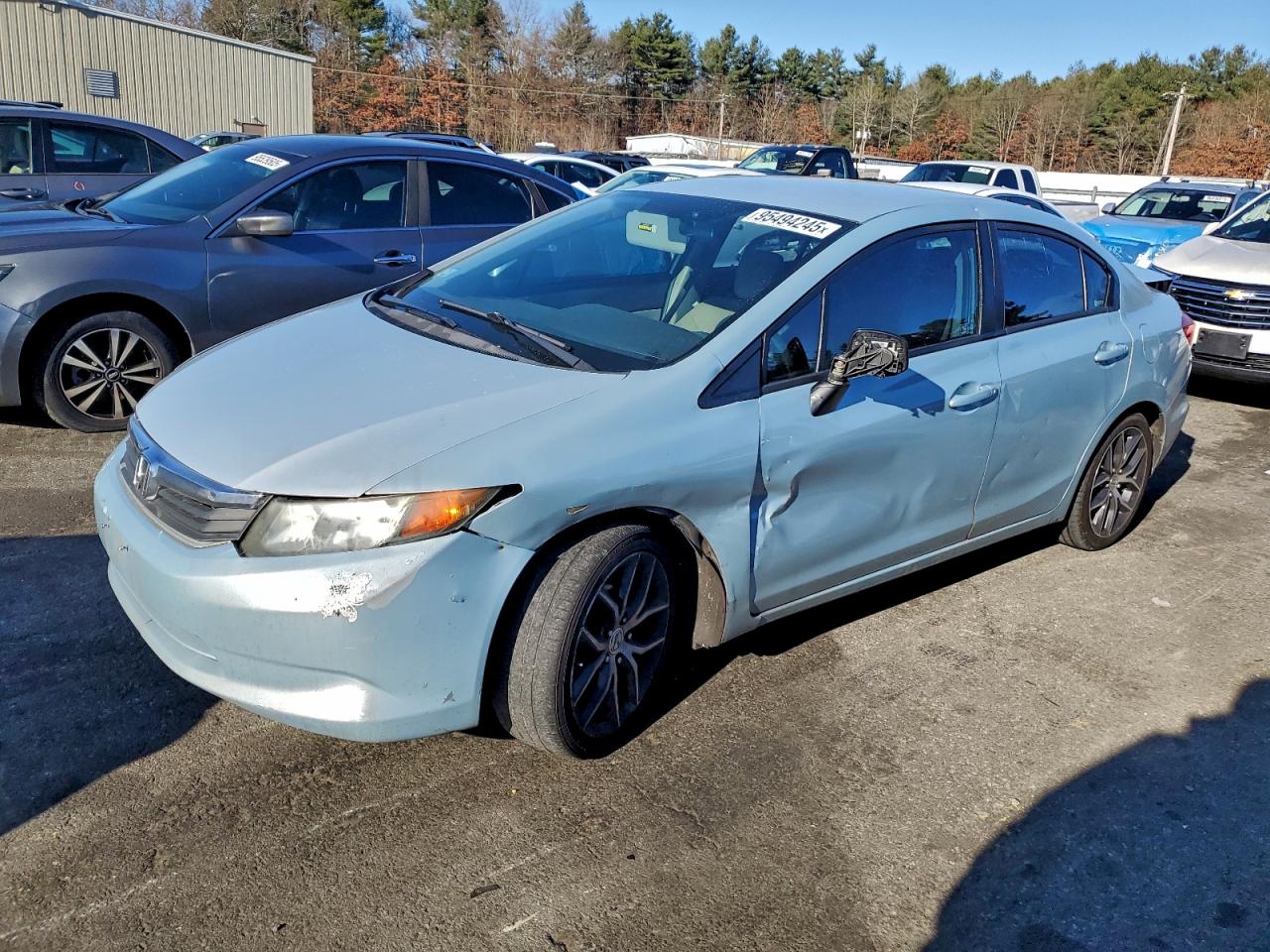 Lot #3309620591 2012 HONDA CIVIC LX