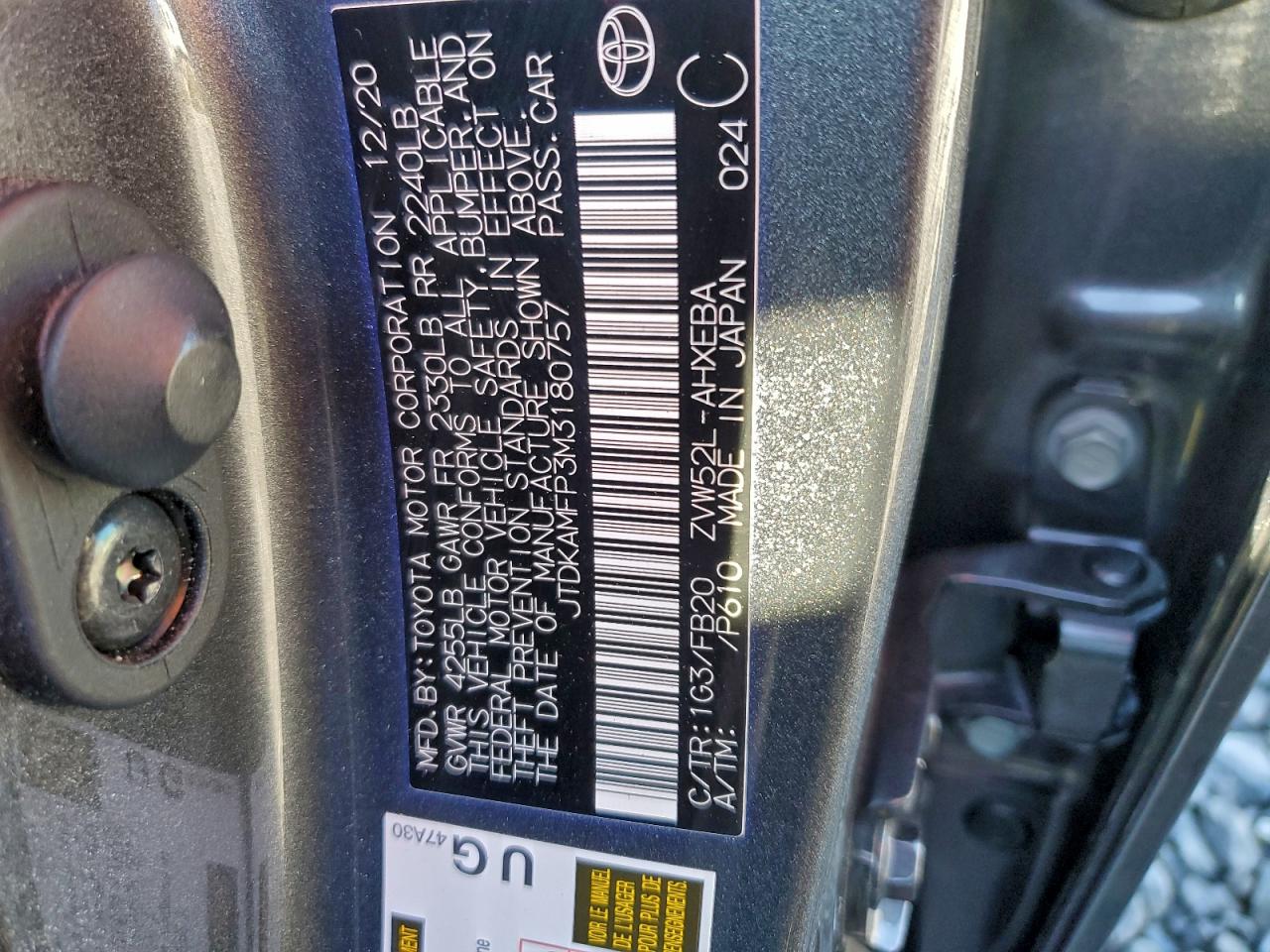 TOYOTA PRIUS PRIME LE