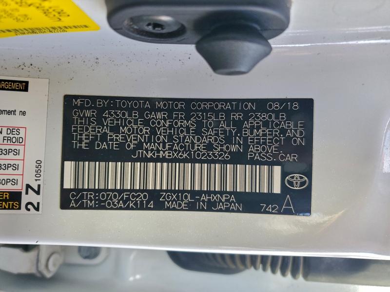 2019 TOYOTA C-HR XLE #3310462149