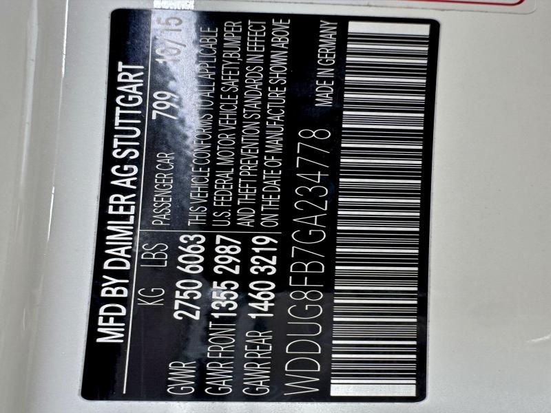 2016 MERCEDES-BENZ S 550 4MAT #3304522447