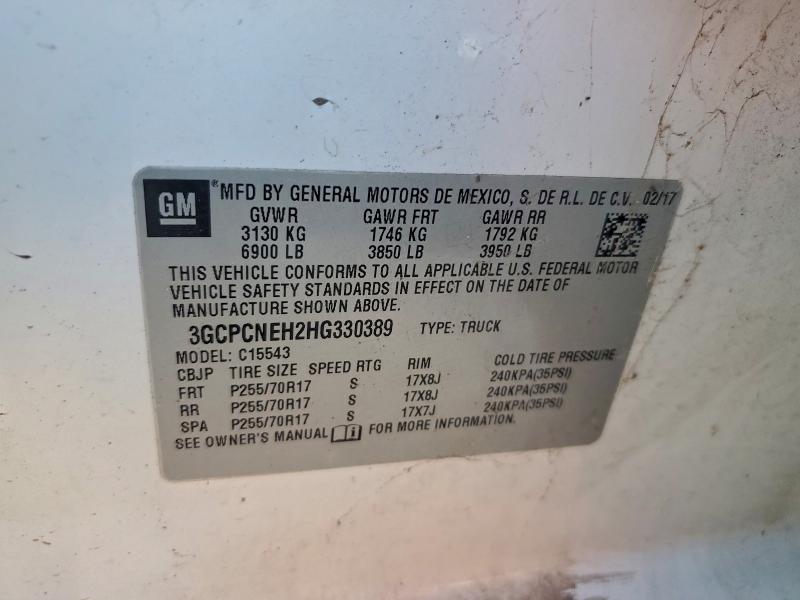 2017 CHEVROLET SILVERADO #3310307978