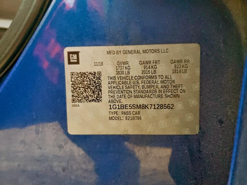 2019 CHEVROLET CRUZE LT #3317186136