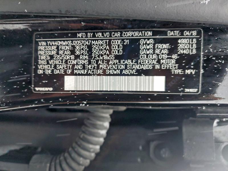 2018 VOLVO V60 CROSS #3311705238