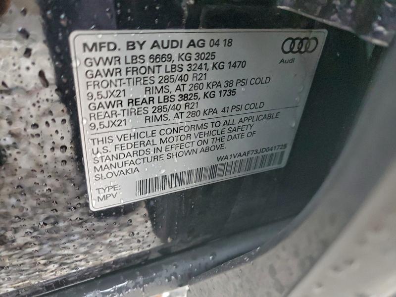 2018 AUDI Q7 PRESTIG #3302911076