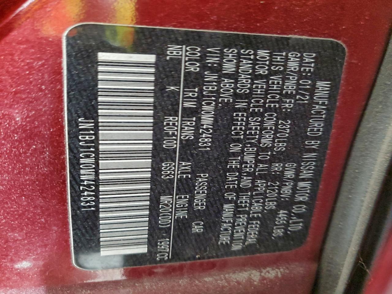 Lot #3315961235 2021 NISSAN ROGUE SPOR