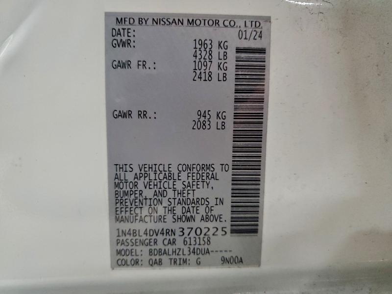 2024 NISSAN ALTIMA SV #3311583791