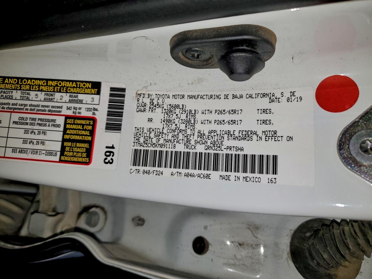 TOYOTA TACOMA DOUBLE CAB