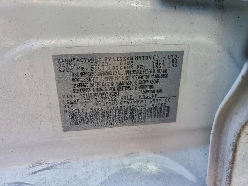 2023 NISSAN SENTRA SR #3301657626