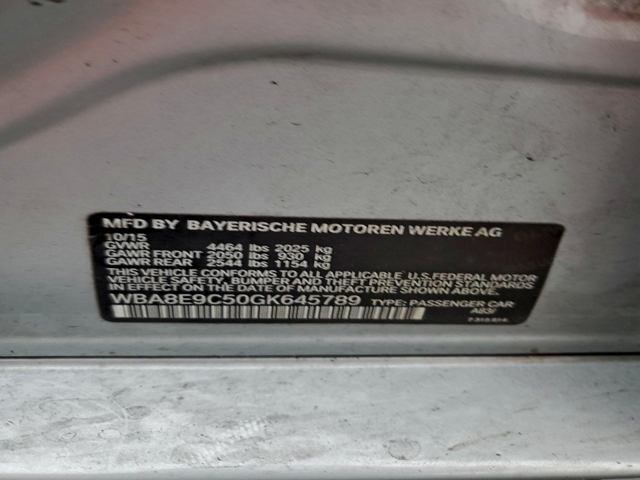 BMW 3 SERIES I SULEV