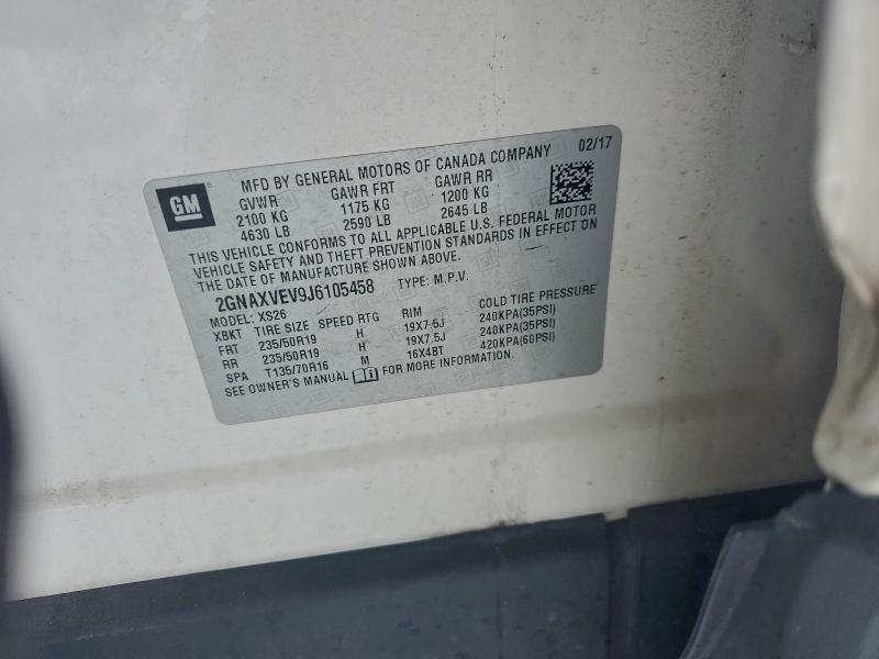 2018 CHEVROLET EQUINOX PR #3312518646