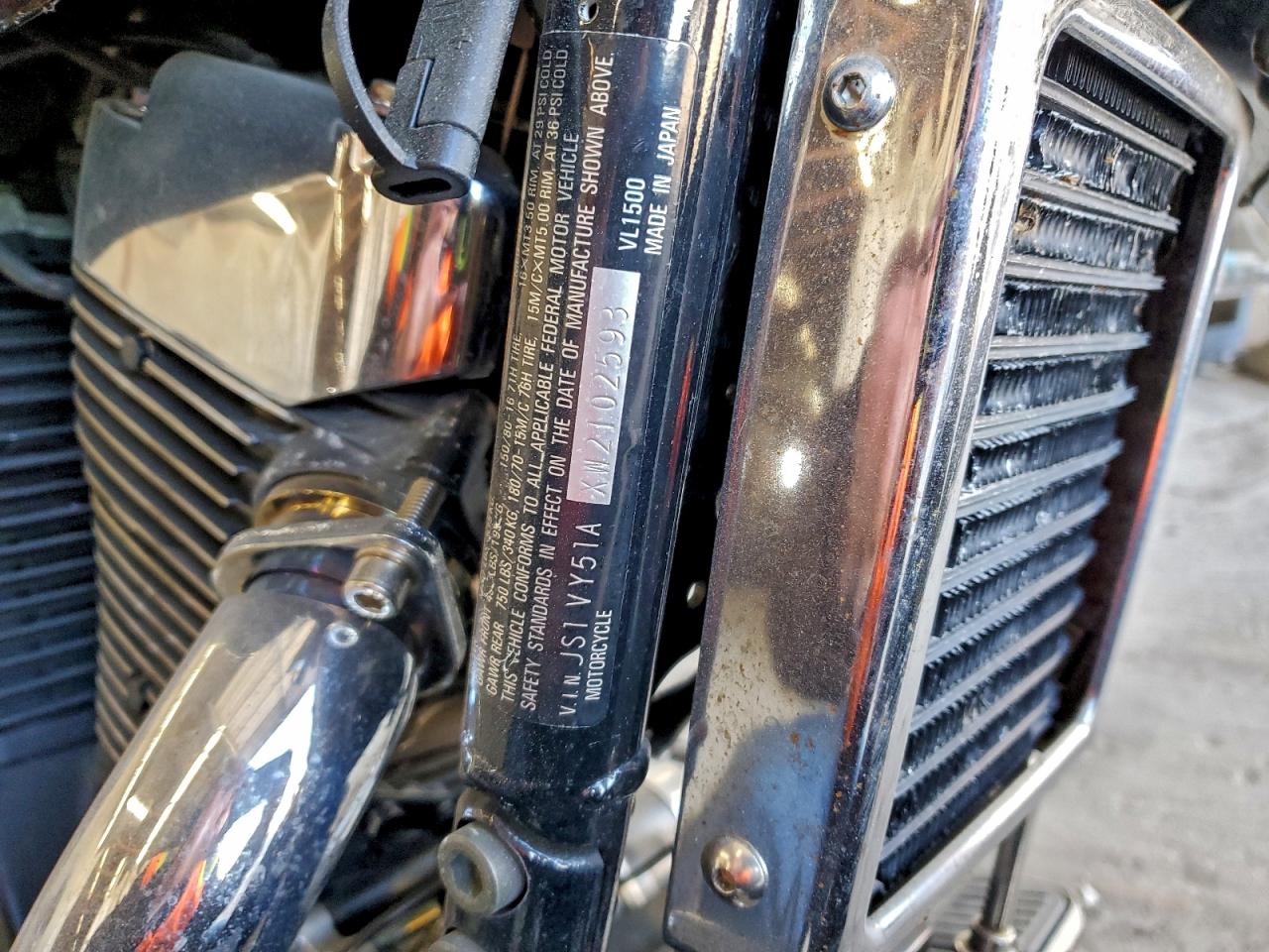 Lot #3316782411 1998 SUZUKI VL1500